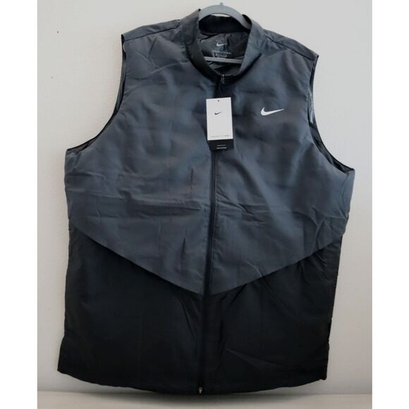 Nike FQ0447-010 Men's Sz 2XL Black Therma-FIT ADV Repel Golf Vest - Picture 1 of 9